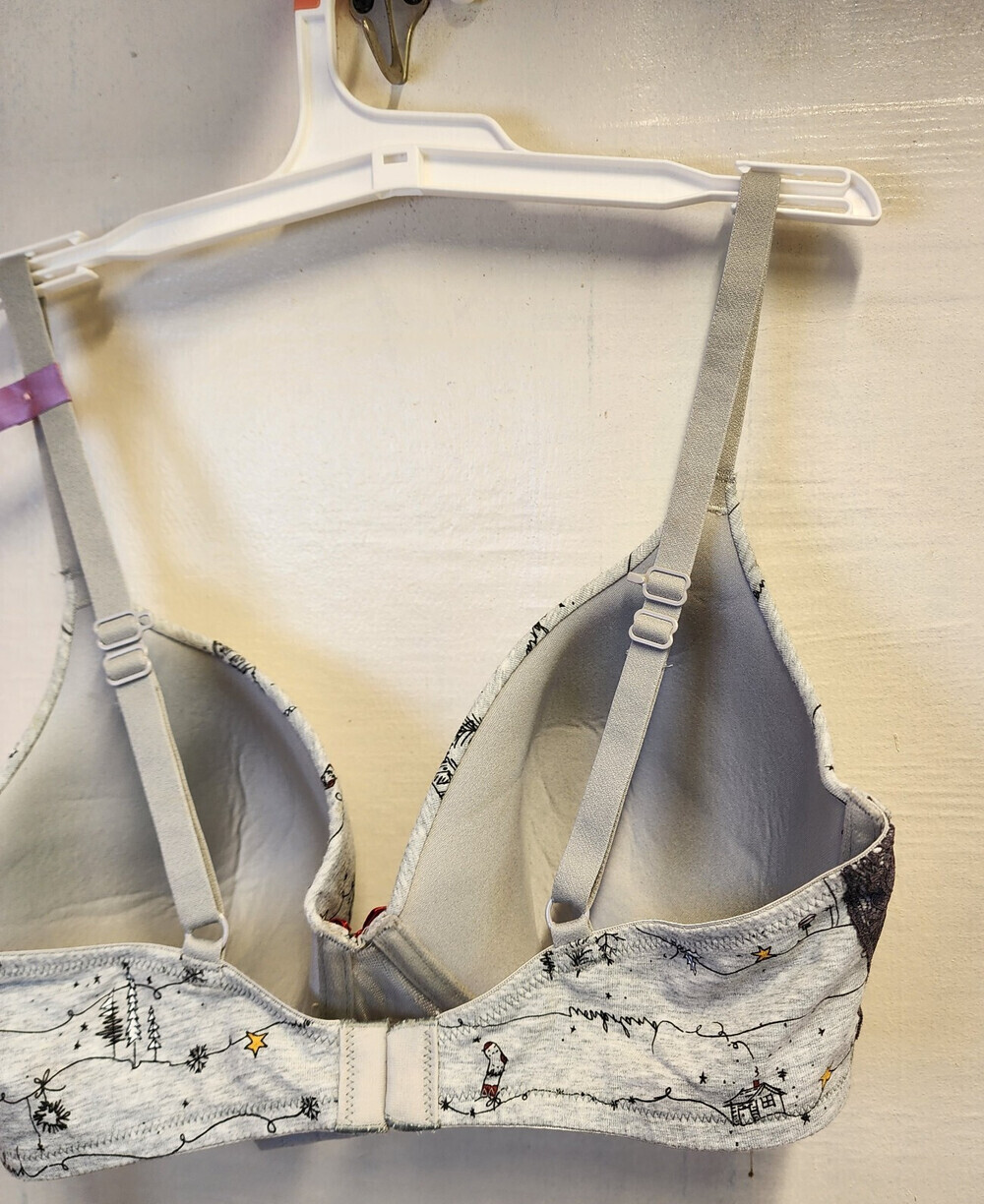 New Ambrielle Women's Gary Underwire Lightly Line Bra Adjustable Straps Size 34D - Picture 4 of 5